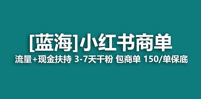 2023蓝海项目【小红书商单】流量 现金扶持，快速千粉，长期稳定，最强蓝海|冰针科技