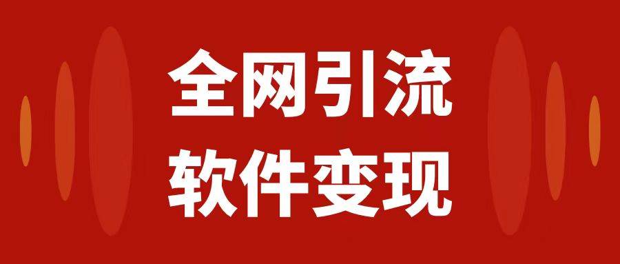 全网引流，软件虚拟资源变现项目，日入1000＋|冰针科技