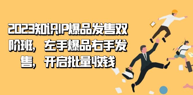 2023知识IP-爆品发售双 阶班，左手爆品右手发售，开启批量收钱|冰针科技