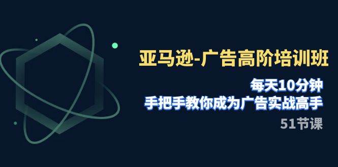 亚马逊-广告高阶培训班，每天10分钟，手把手教你成为广告实战高手（51节）|冰针科技